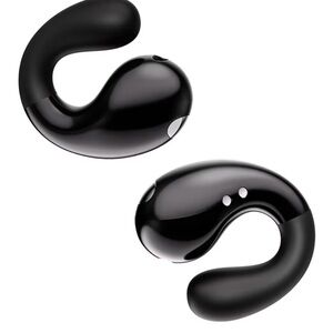 Boytond Open Ear Clip Headphones Bone Conduction Waterproof Black